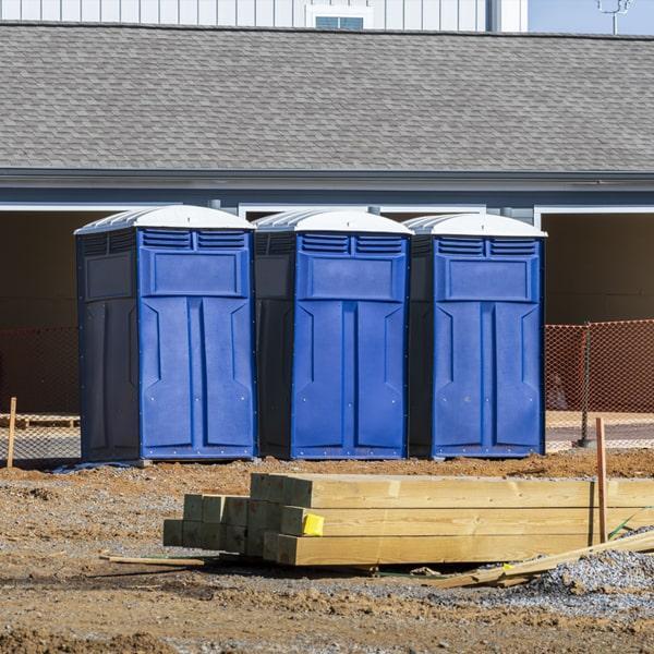 Heavy-duty construction site porta potty in Asheville, North Carolina